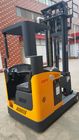 Narrow Aisle Seated Electric Pallet Stacker Reach Type Yellow Color